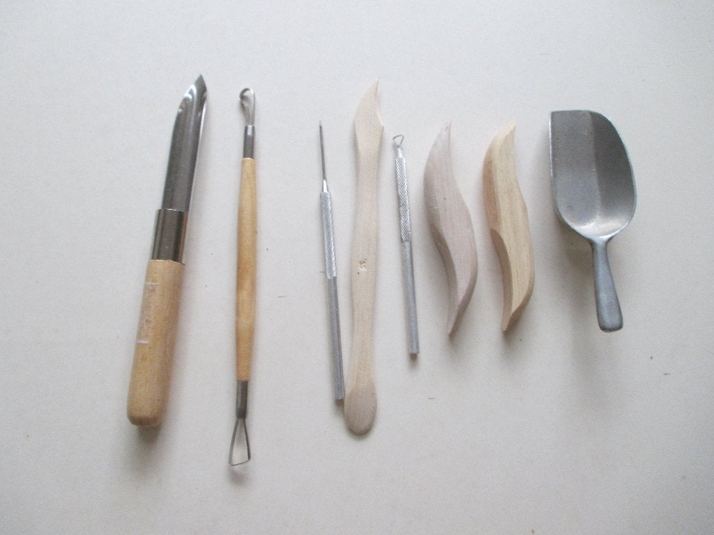 Klei gereedschap set - Diverse tools voor klei en boetseren, Hobby en Vrije tijd, Knutselen, Ophalen of Verzenden, Gebruikt, Gereedschap of Toebehoren