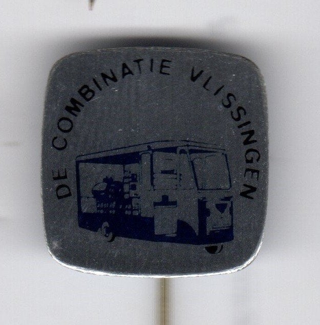 Speldje DE COMBINATIE VLISSINGEN MELKBOER SPYKSTAALWAGEN (A2, Ophalen of Verzenden, Gebruikt, Overige onderwerpen