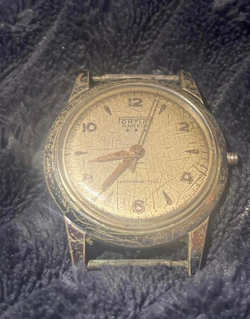 Vintage Pontiac Nageur 3 sterren horloge - project, Sieraden, Tassen en Uiterlijk, Horloges | Antiek, Overige merken, Overige materialen