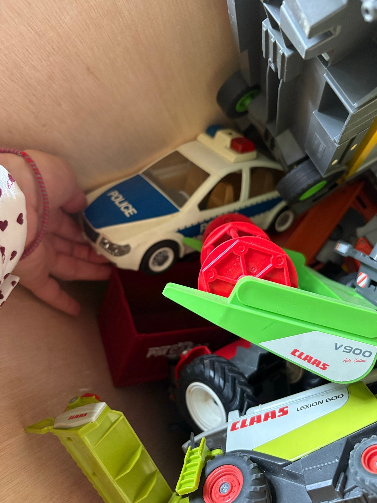 Grote doos Playmobil voertuigen: politie, vuilniswagen, etc., Gebruikt, Losse onderdelen, Voertuig, Ophalen of Verzenden