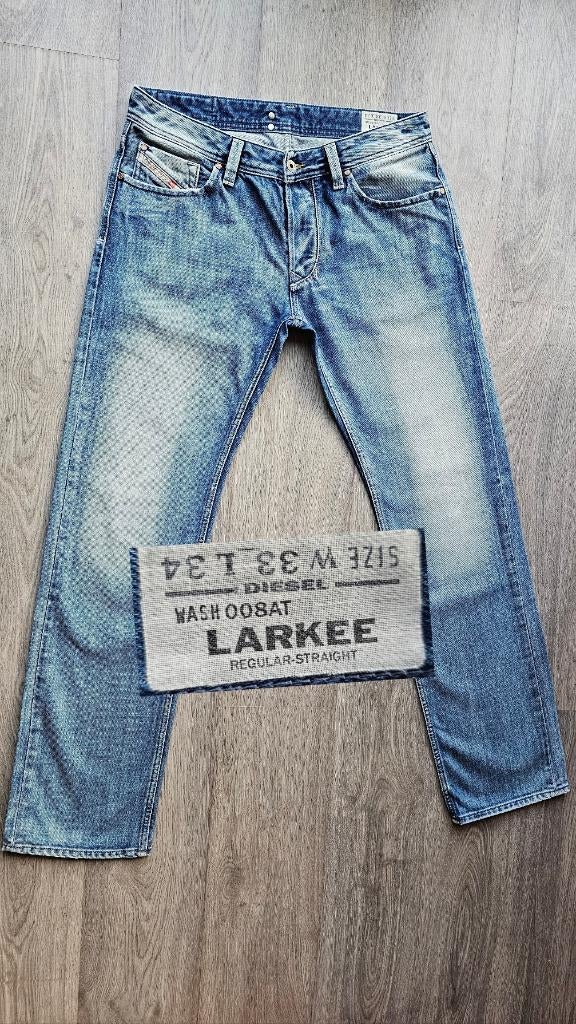 Diesel LARKEE * 008AT * W33 L34 * 33x34 - STRAIGHT - #D3577, Kleding | Heren, Spijkerbroeken en Jeans, Diesel, Blauw, Diesel, Ophalen of Verzenden