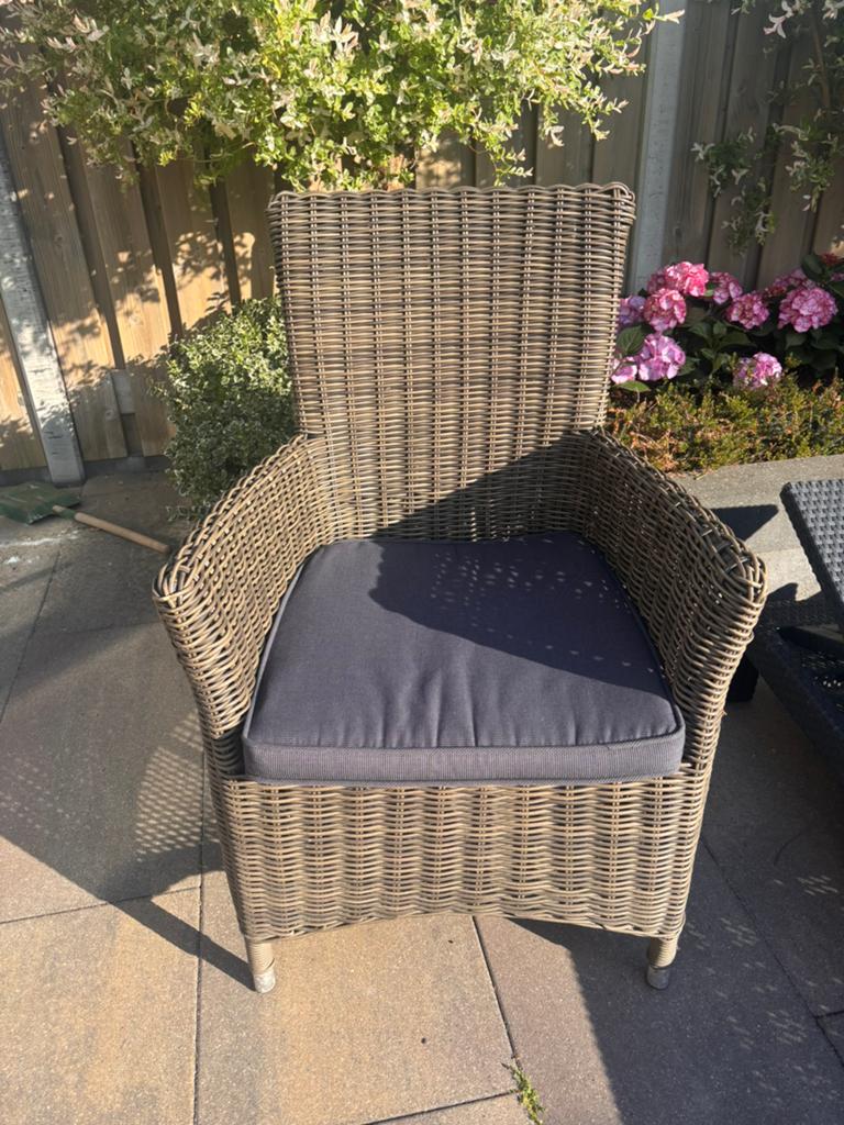 Mooie en stevige tuinstoelen, Ophalen, Zo goed als nieuw, Kunststof
