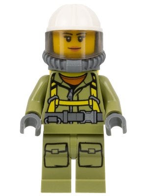 LEGO City cty0681 Volcano Explorer - Female Worker, Suit, Lego, Ophalen of Verzenden, Minifiguur, City