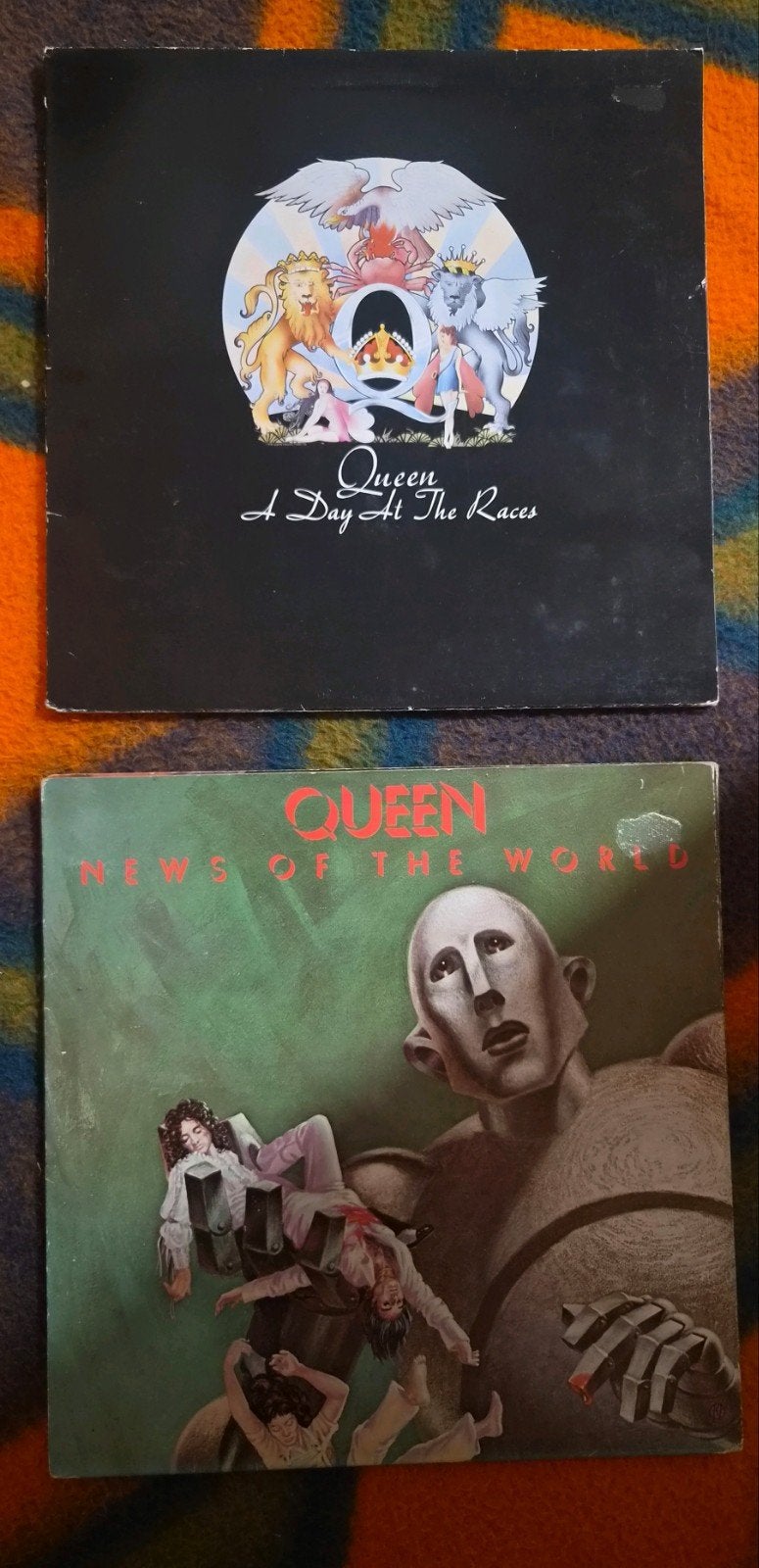 Queen - News of the World & A Day at the Races LP's, Cd's en Dvd's, LP, Gebruikt, Ophalen of Verzenden, Classic Rock