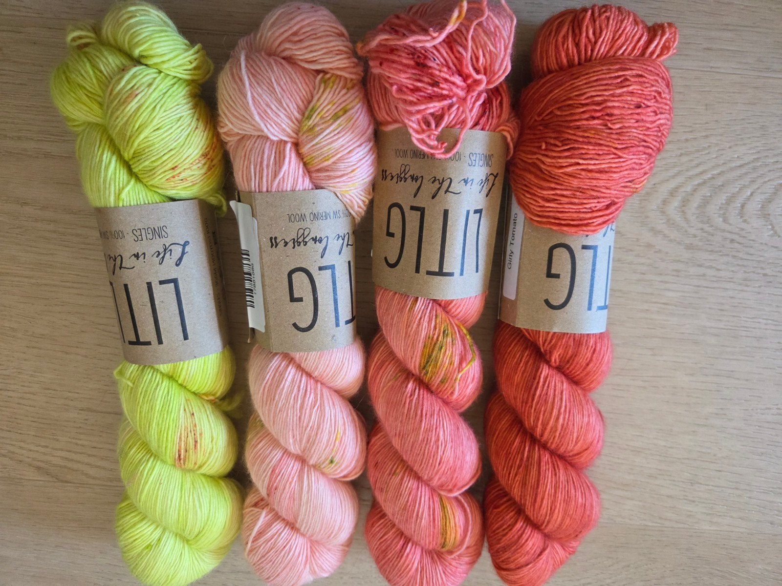 LITLG Singles - 4 strengen merinowol (400yds/100g), Ophalen of Verzenden, Nieuw, Breien of Haken, Wol of Garen