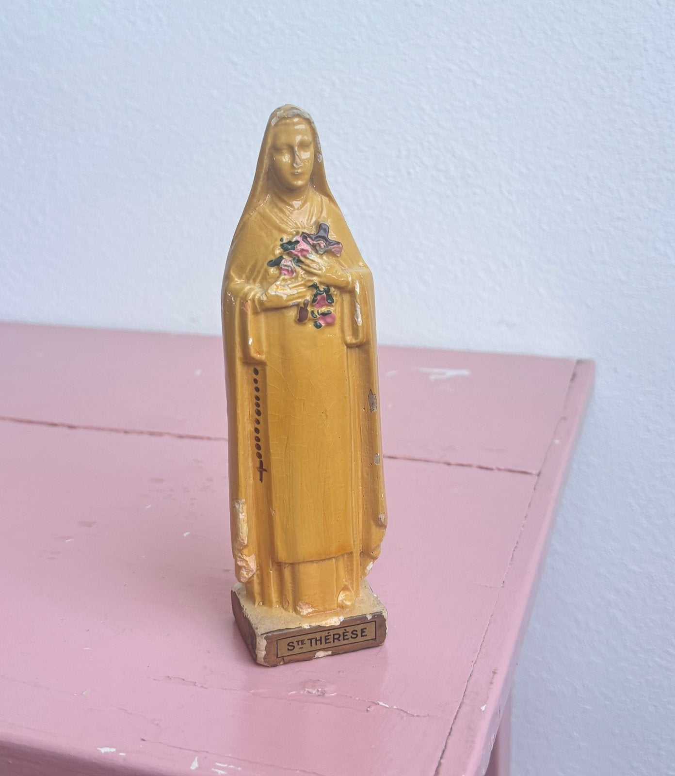 Vintage Frans heiligenbeeldje Sainte Thérèse de Lisieux, Ophalen of Verzenden