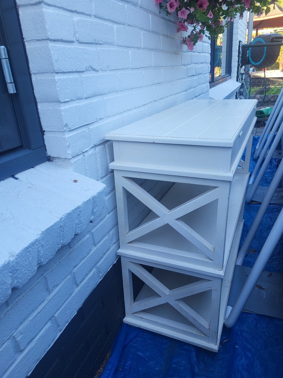 Sidetable met opbergruimte - 100x37x76 cm, Huis en Inrichting, Ophalen, 25 tot 50 cm, Rechthoekig, 100 tot 150 cm