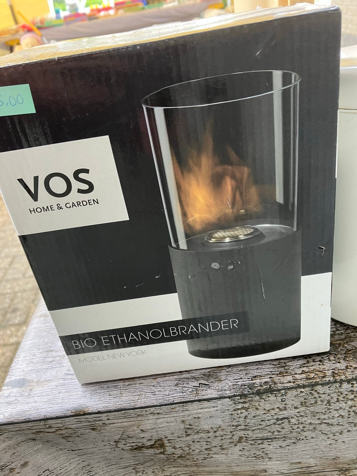 VOS Bio Ethanolbrander Model New York, Zwart, Nieuw, Ophalen of Verzenden, Modern