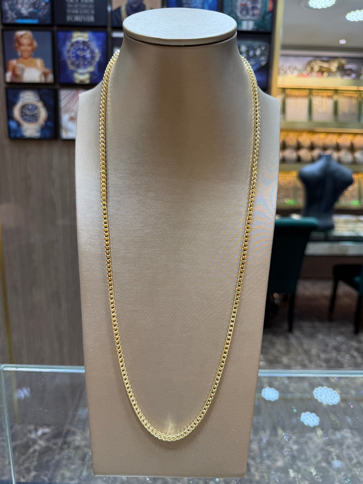 14KT Goud - 39.6 Gram - Ketting - FRANCO - Herenketting, Ophalen, Nieuw, Goud