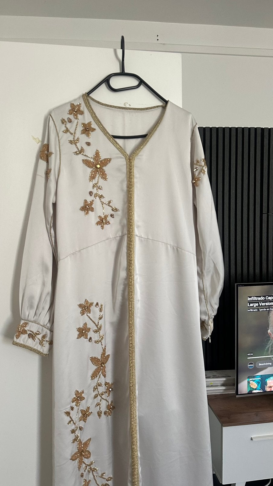 Caftan, Overige typen, Wit, Ophalen of Verzenden, Zo goed als nieuw