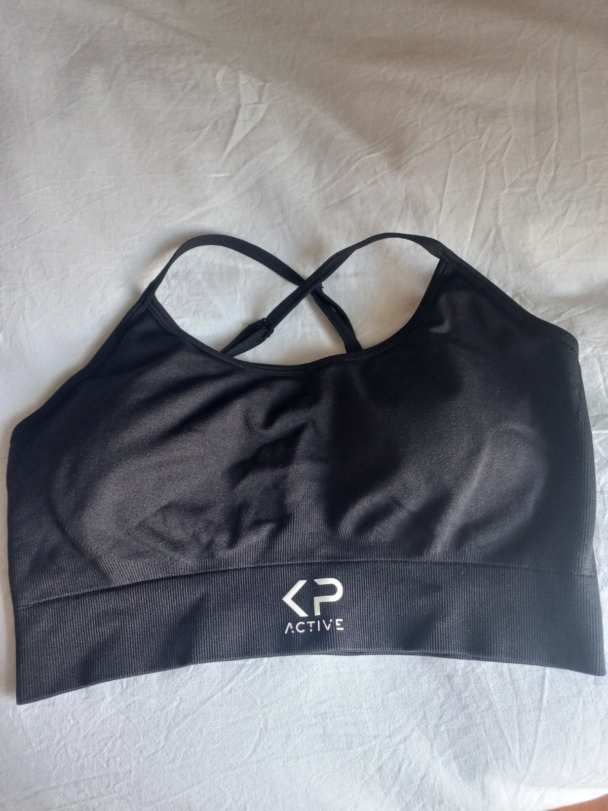 KP Active Sportbeha Zwart Maat L, Kleding | Dames, KP Active, Zwart, Maat 42/44 (L), Ophalen of Verzenden