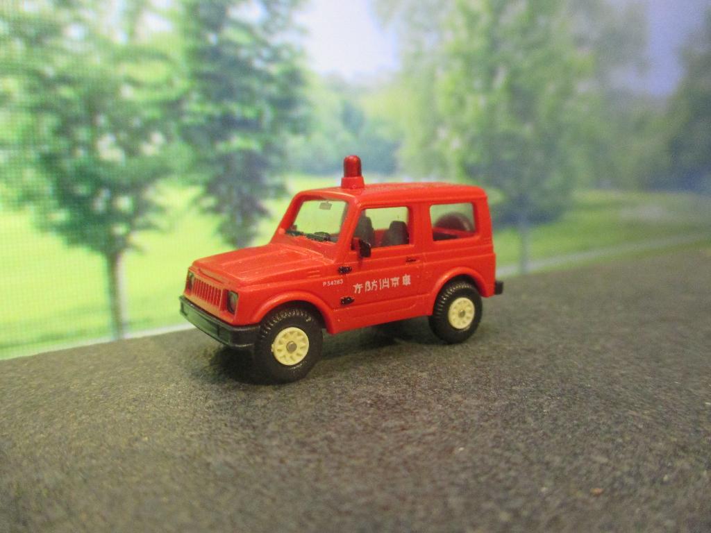 Suzuki SJ 410 / 413 / Samurai - Rietze Brandweer JAPAN, Ophalen of Verzenden, Gebruikt, Bus of Vrachtwagen, Rietze