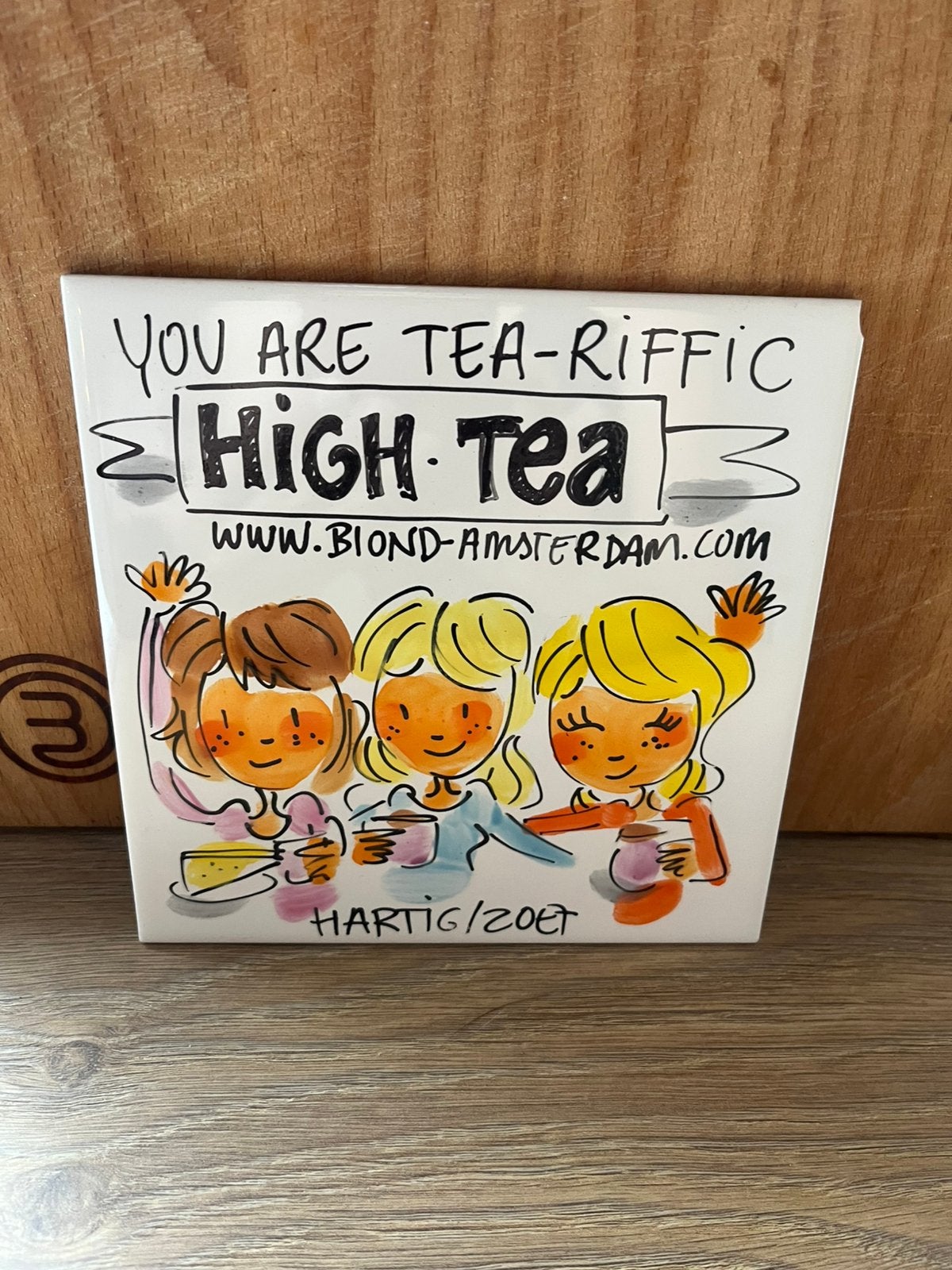 Blond amsterdam LE tegel high tea, Huis en Inrichting, Keuken | Servies, Ophalen of Verzenden, Zo goed als nieuw, Aardewerk
