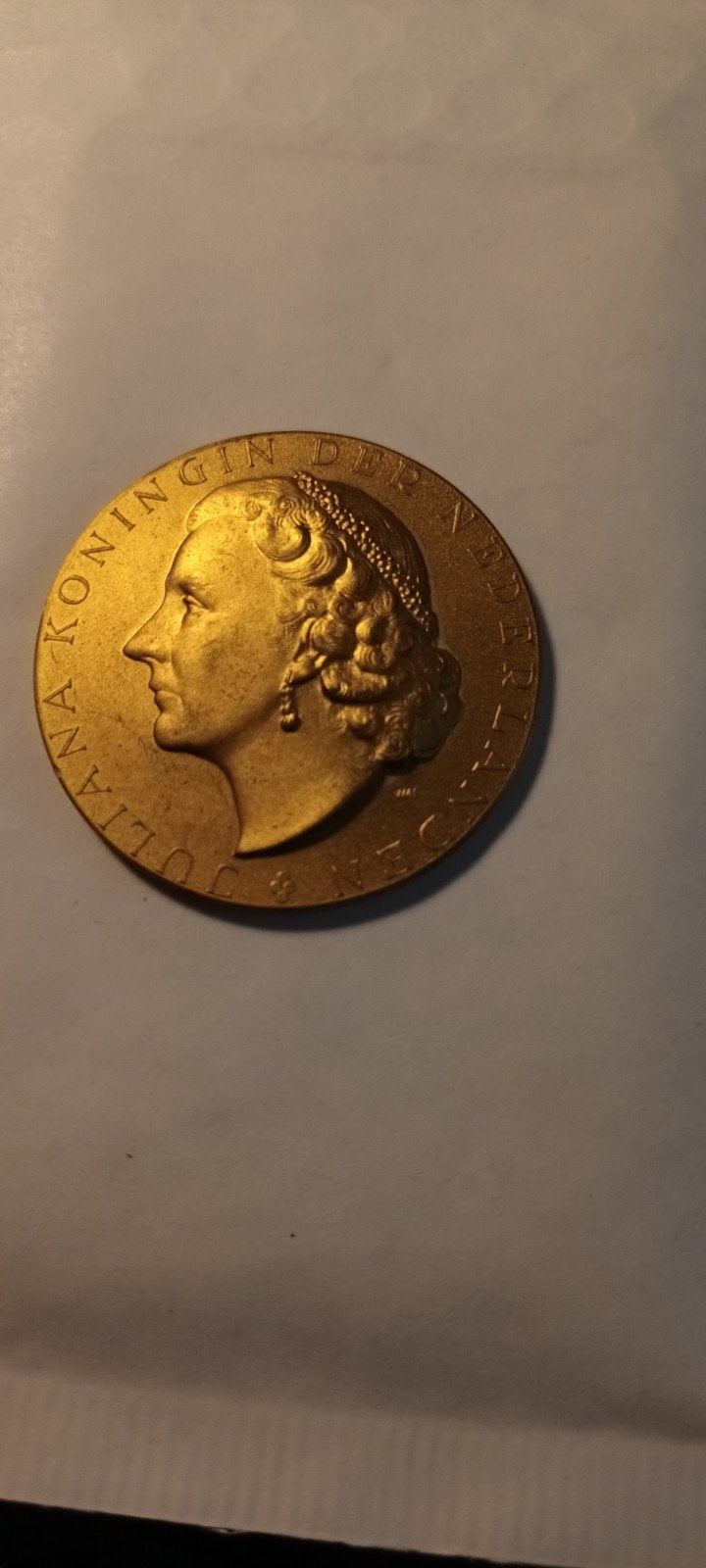 Koningin Juliana Penning - Koninklijke Nederlandse Bond, Postzegels en Munten, Munten | Nederland, Ophalen of Verzenden, Koningin Juliana