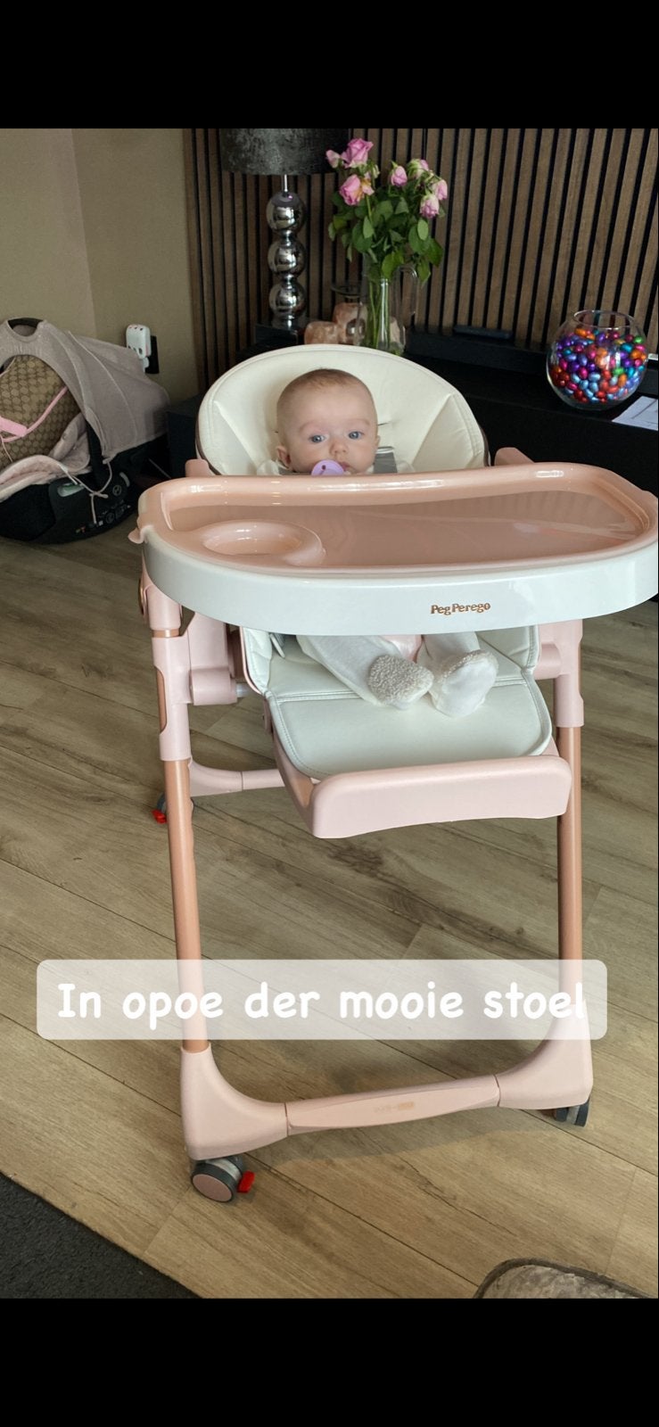 Peg Perego Prima Pappa Follow Me kinderstoel, Ophalen, Zo goed als nieuw, Overige typen, Afneembaar eetblad