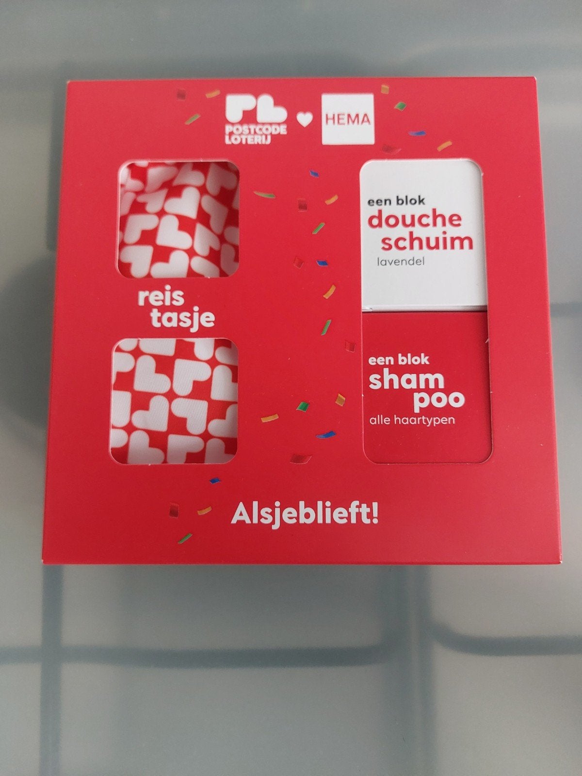 Postcode Loterij HEMA shampoo & doucheschuim blokken, Ophalen of Verzenden