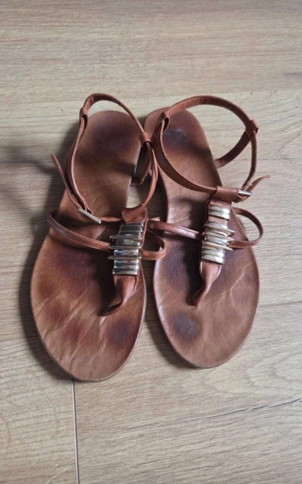 Sandalen maat 40, Bruin, Zo goed als nieuw, Nelson, Sandalen of Muiltjes