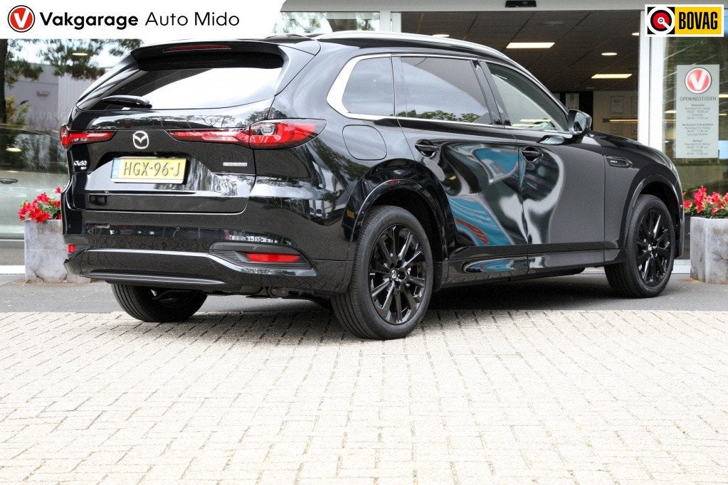 Mazda CX-80 2.5 PHEV Homura Plus 7-seater | BTW auto | NLD a, Auto's, Mazda, Gebruikt, Met garantie (alle), CX-80, Zwart