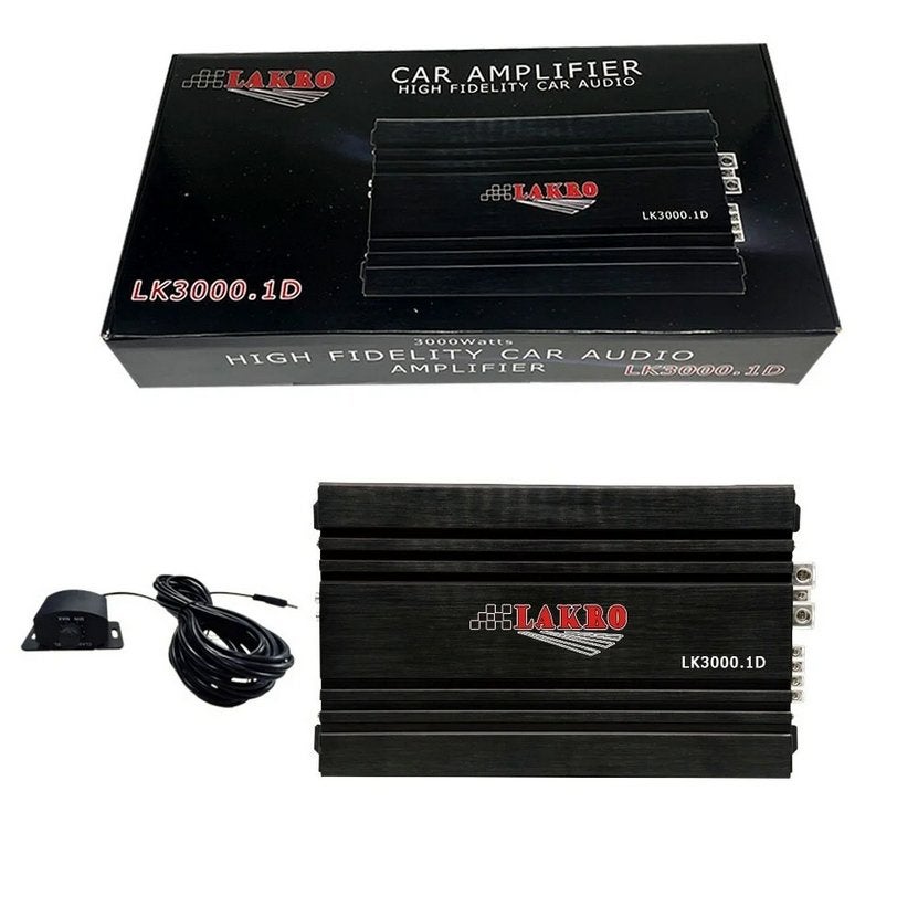 LK3000.1D - Monoblock - Lakro - 1500 watt RMS - 1 Ohm, Niet ingevuld, Nieuw, Niet ingevuld, Niet ingevuld