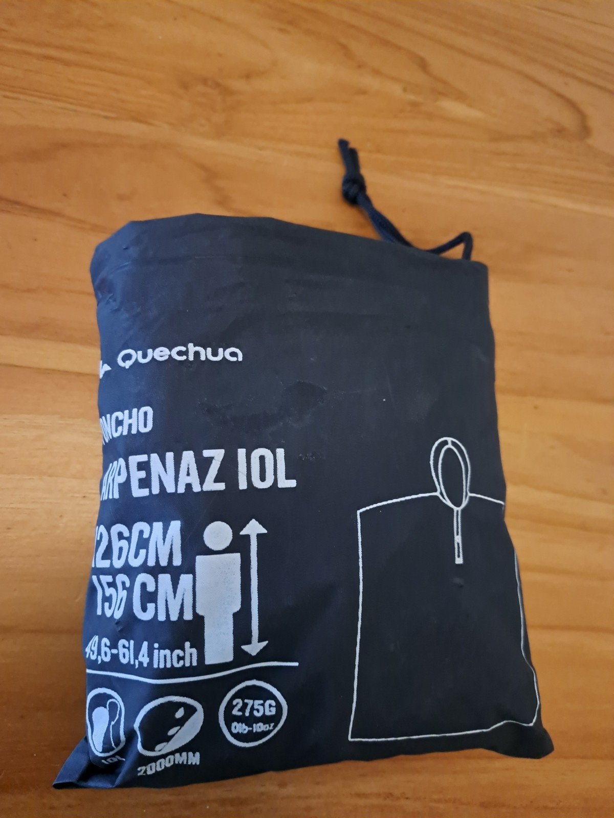 Regenponcho - Quechua 156 cm kinder Compact, Caravans en Kamperen, Ophalen of Verzenden, Nieuw, Regenponcho, Kinderen