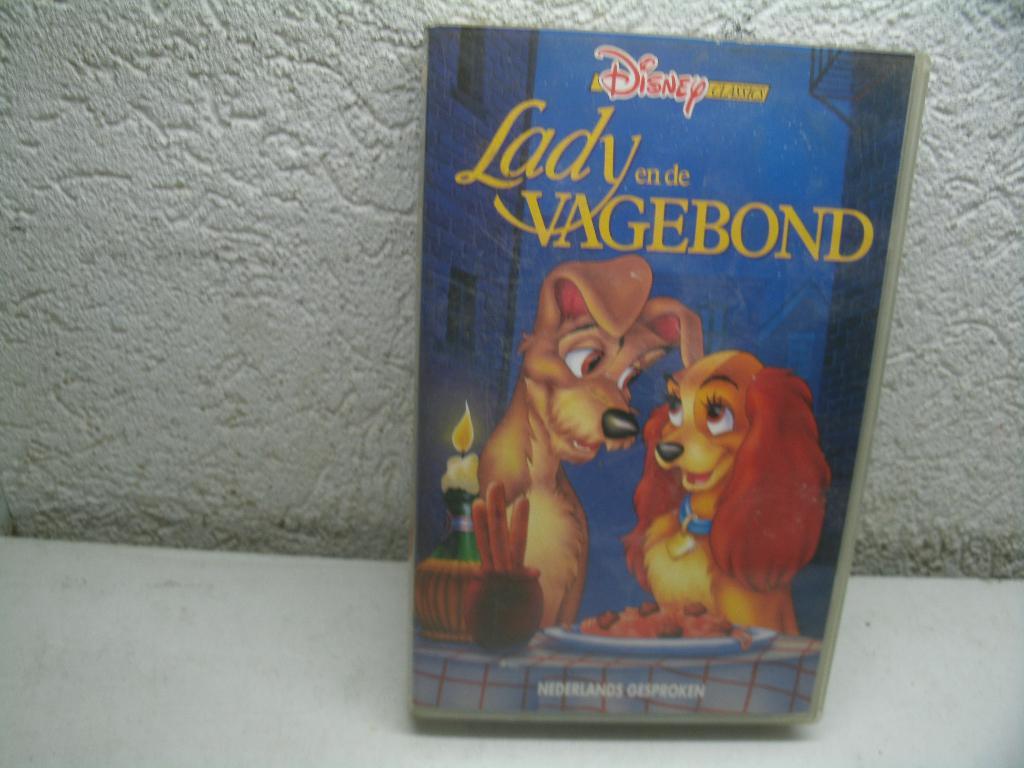 vhs 203a lady en de vagebond ned gespr, Cd's en Dvd's, VHS | Kinderen en Jeugd, Alle leeftijden, Ophalen of Verzenden, Gebruikt