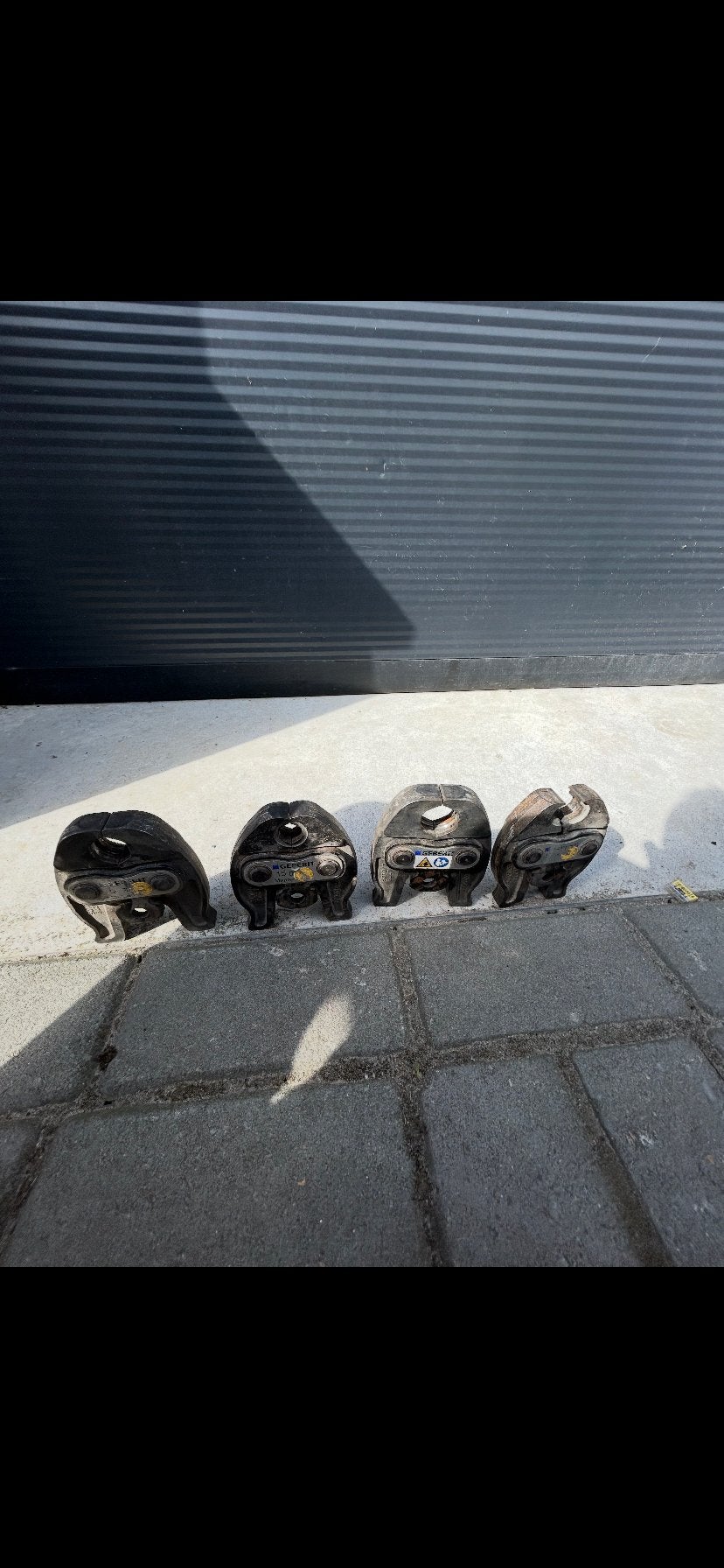 Geberit Persbekken 4 stuks 12,15,22,28mm, Ophalen of Verzenden, Gebruikt, Overige typen, Overige merken