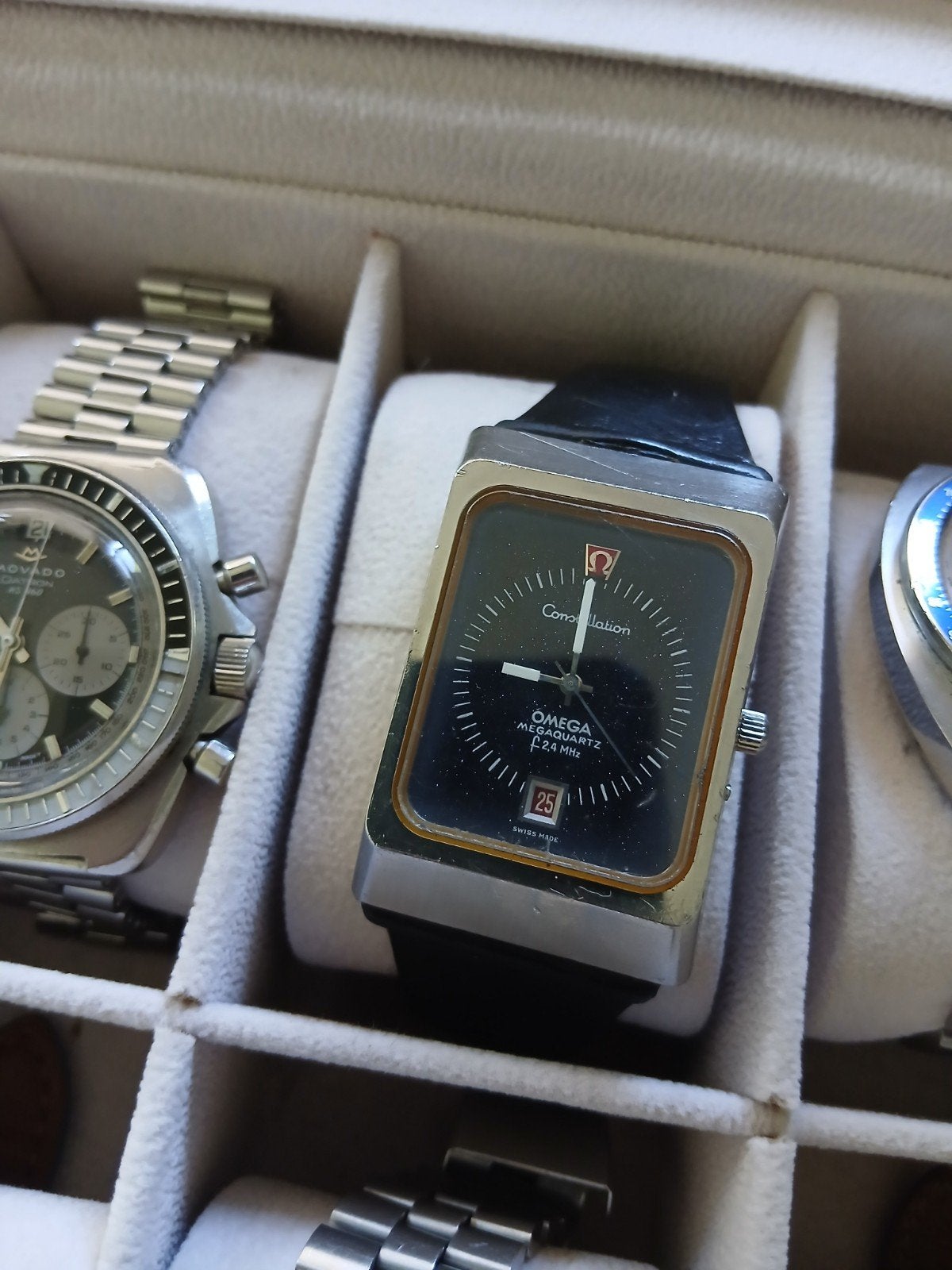 Omega Constellation 2.4Mhz, Sieraden, Tassen en Uiterlijk, Horloges | Antiek, Ophalen, Staal, Omega, 1960 of later