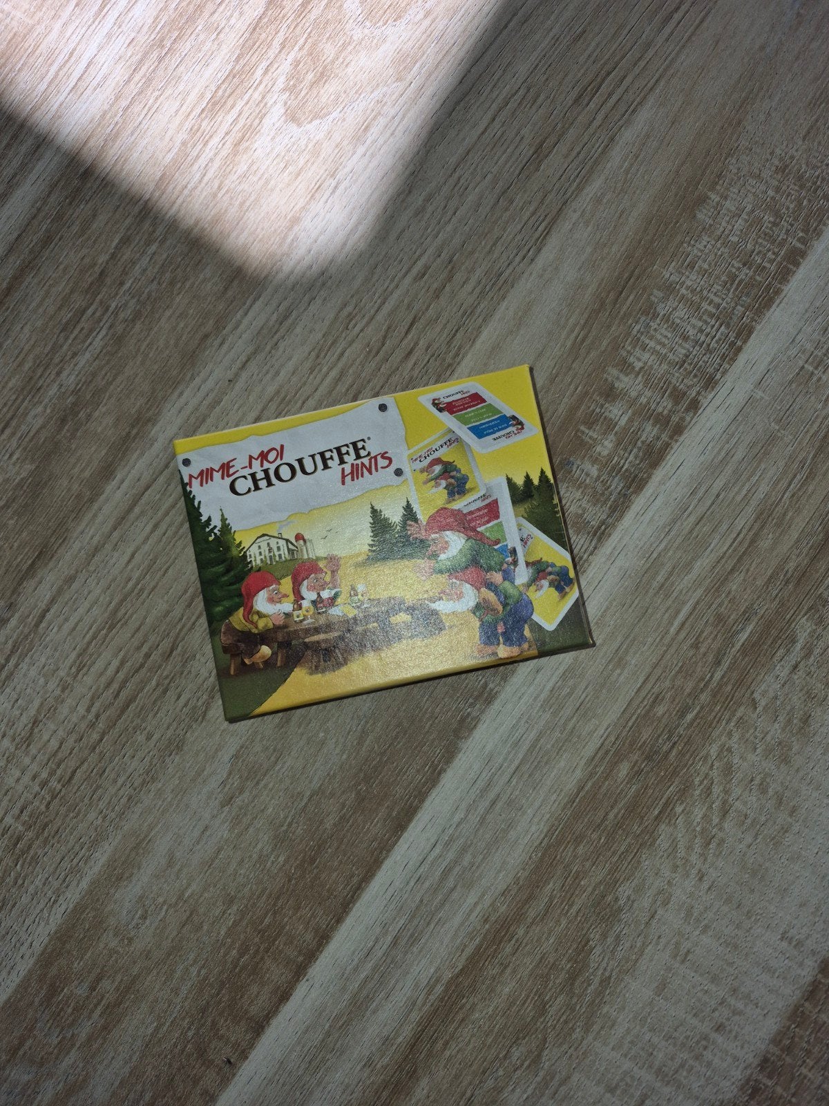 Mime-Moi Chouffe Hints kaartspel, Drie of vier spelers, Ophalen of Verzenden, Gebruikt, Chouffe