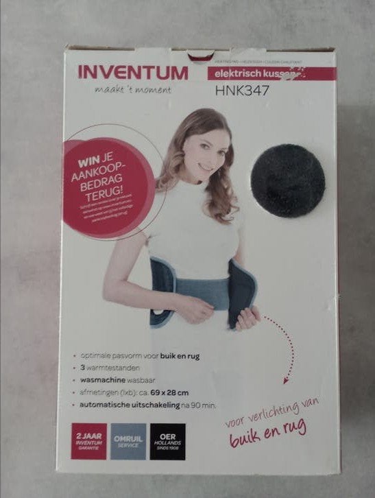 Inventum warmte kussen, Ophalen of Verzenden, Nieuw, Massagestoel of Kussen