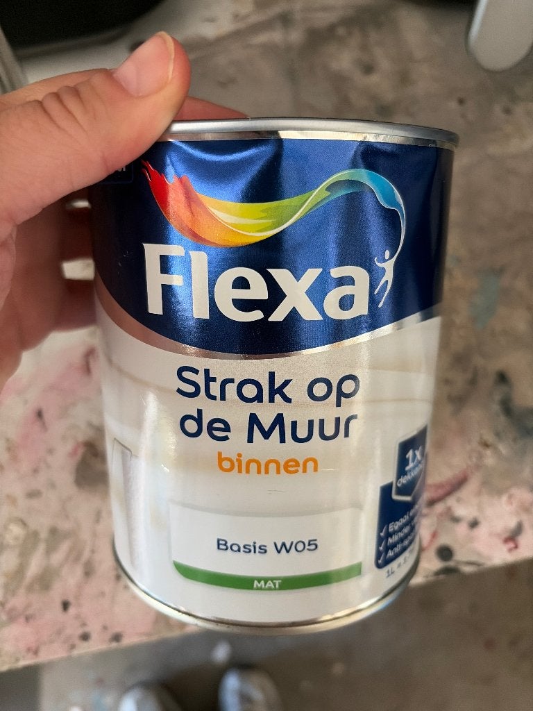 Flexa muurverf roze 1liter, Doe-het-zelf en Verbouw, Nieuw, Ophalen of Verzenden, Verf, Roze