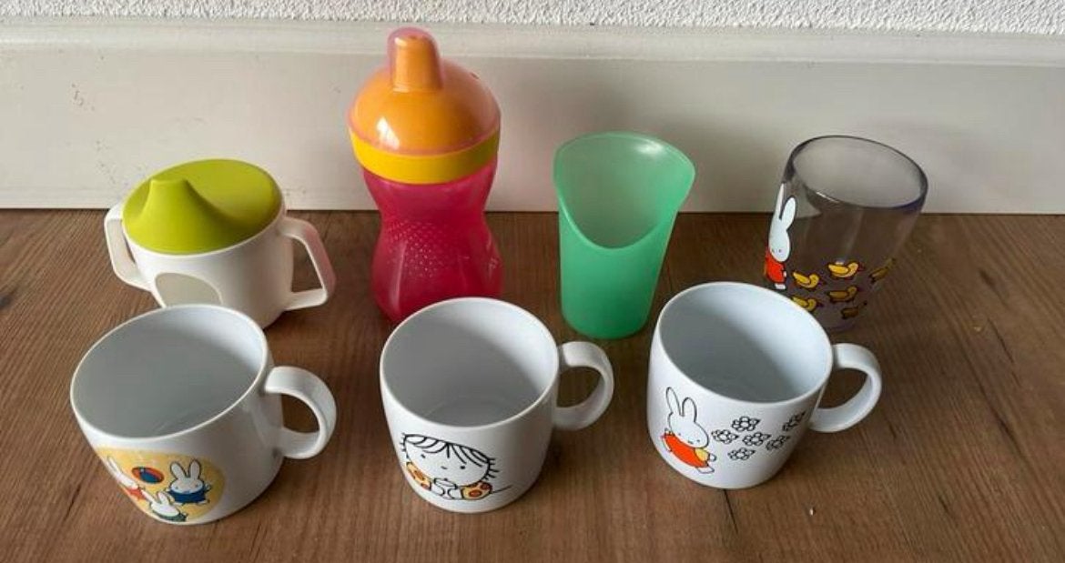 7 Kinderbekers, oa met Nijntje/Avent/Difrax, Ophalen of Verzenden, Gebruikt
