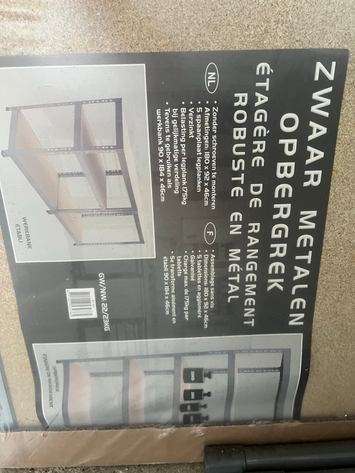 Nieuwe Metalen Stellingkast, Ophalen, Nieuw