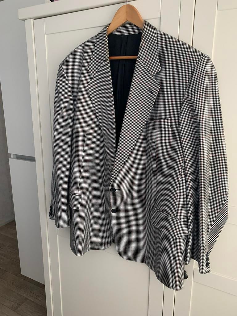 Heren colbert, geruit, maat XXL, Kleding | Heren, Ophalen of Verzenden, Zo goed als nieuw, Overige maten, Zwart