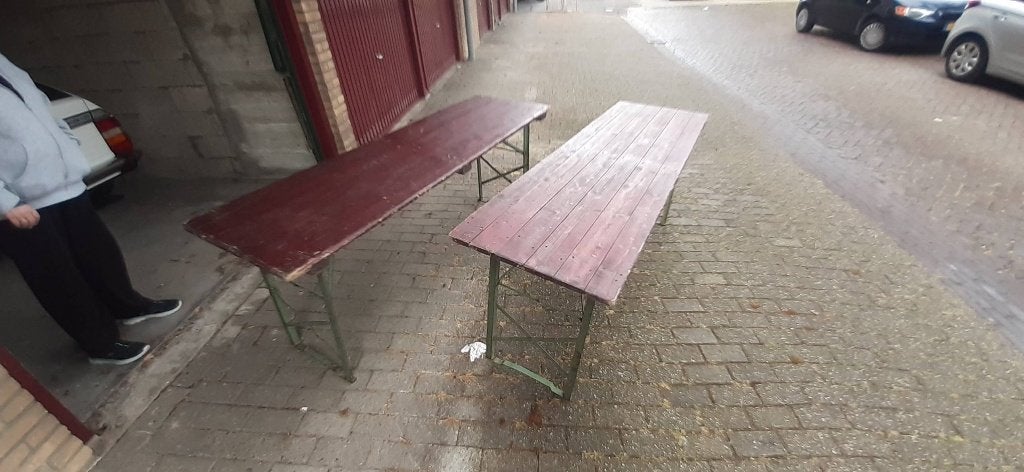 Biertafel, Ophalen, Gebruikt, Inklapbaar, Rechthoekig