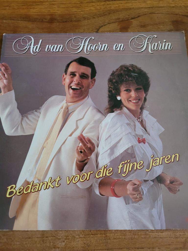 Fijne lp ad van hoorn en karin  bedankt voor die fijne jaren, Ophalen of Verzenden, Gebruikt, Overige formaten, Levenslied of Smartlap