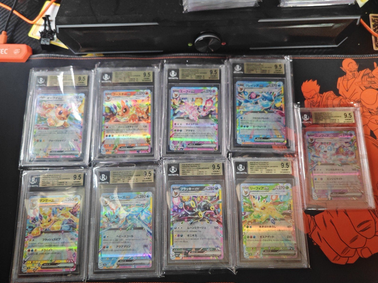BGS 9.5 Eeveelutions Collectie - Pokémon Kaarten, Ophalen of Verzenden, Zo goed als nieuw, Meerdere kaarten