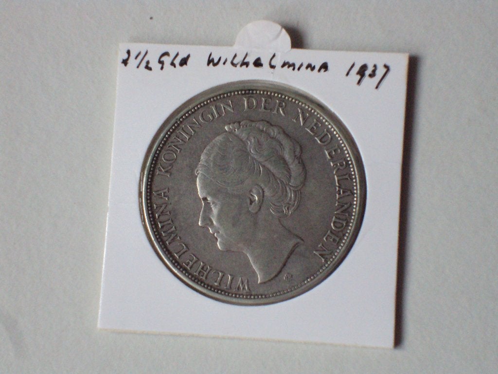zilveren rijksdaalder Wilhelmina 1937, Verzenden, Zilver, Koningin Wilhelmina, Losse munt