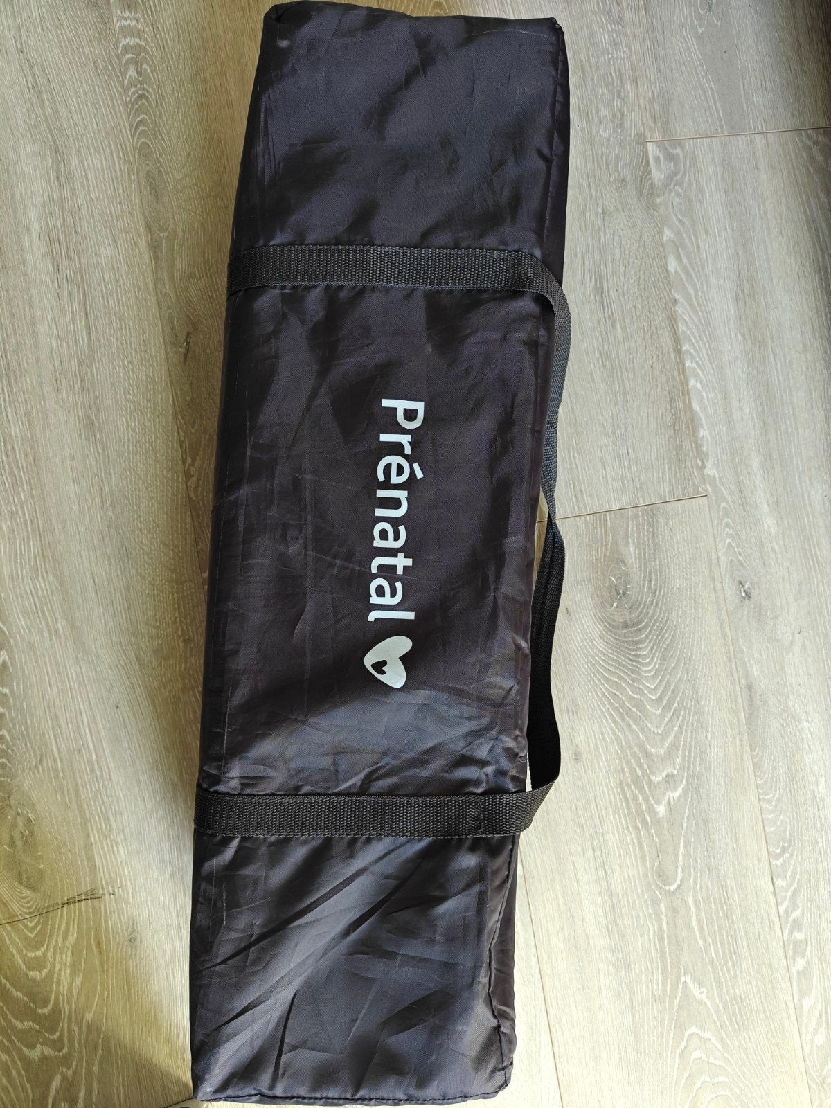 Prénatal campingbedje met matras en uitwasbare hoes, Ophalen, Zo goed als nieuw, Rechthoekig