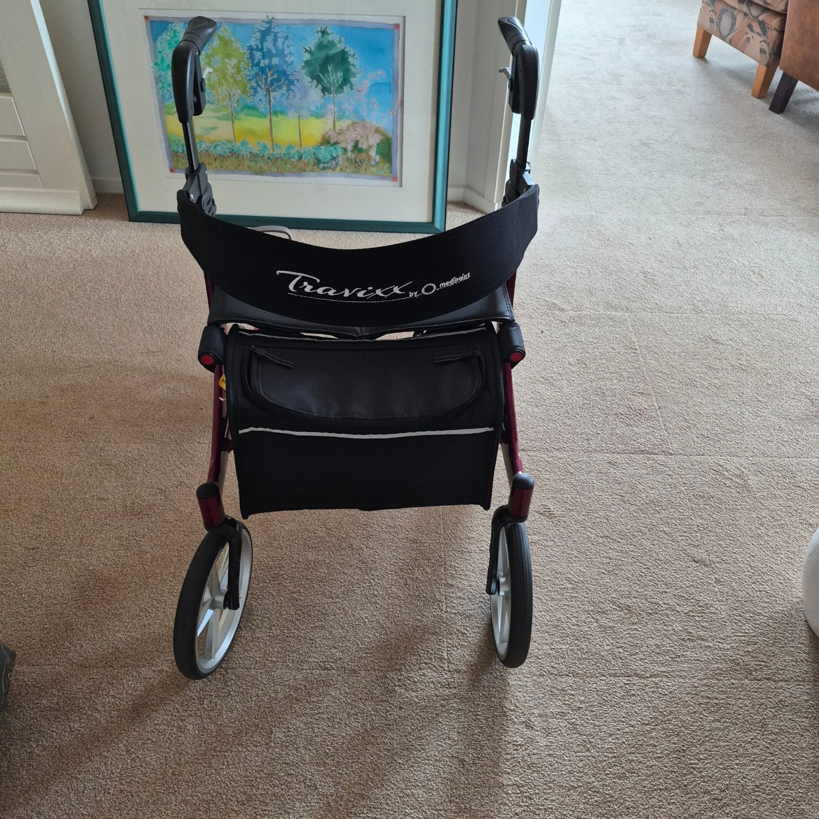 Travixx rollator, inklapbaar, zwart, Ophalen, Zo goed als nieuw