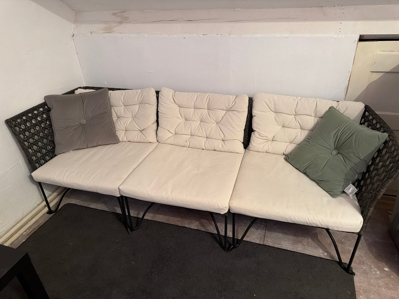 Comfortabele 3-delige tuinbank IKEA, Tuin en Terras, Ophalen, Zo goed als nieuw, Kunststof