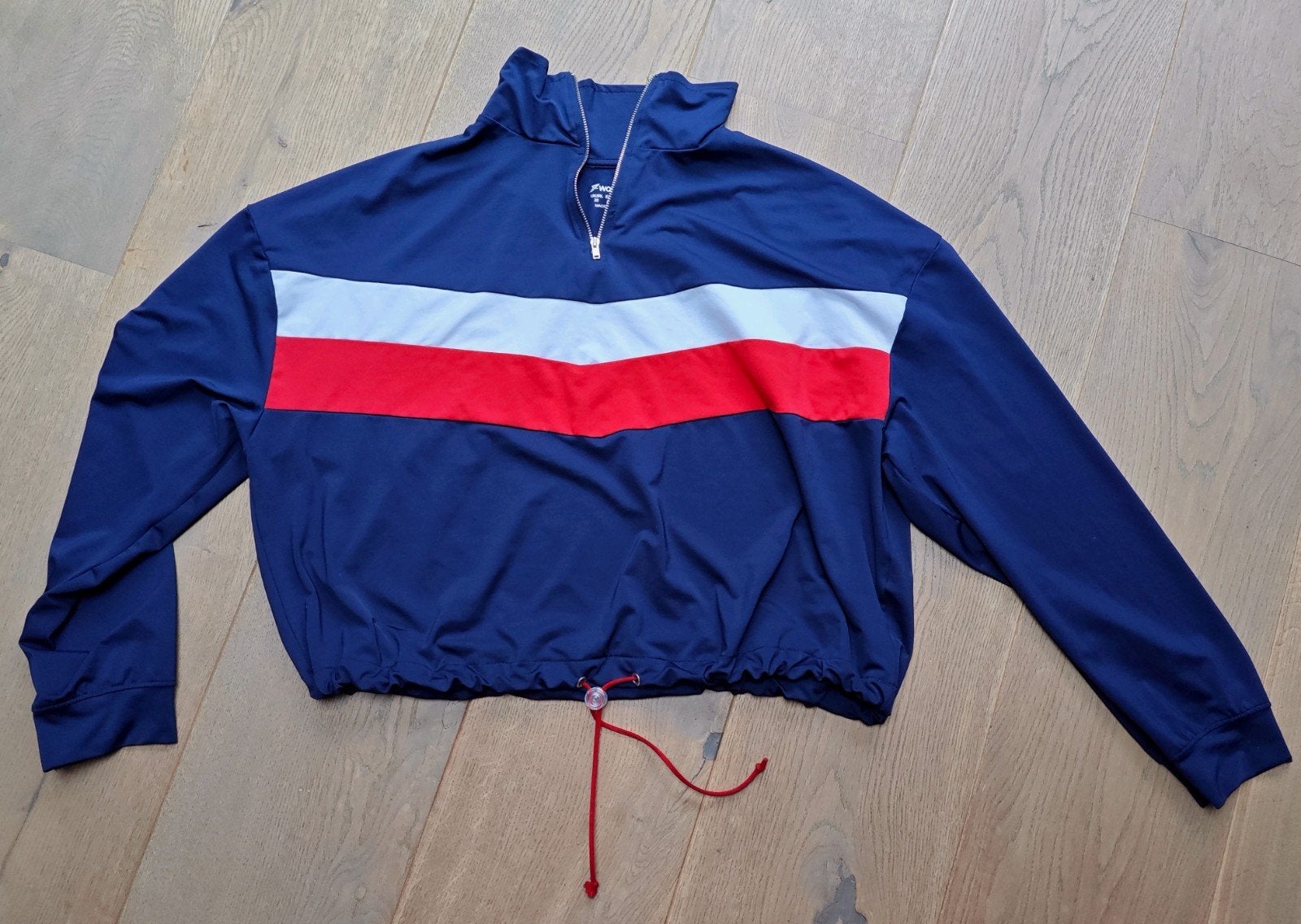 Te koop: Mooi sportief shirt met lange mouw van WORKOUT M:48, Workout, Blauw, Ophalen of Verzenden, Zo goed als nieuw