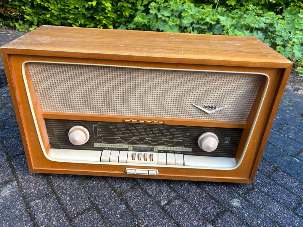 Vintage Grundig Radio 3086 - Klassieke buizenradio, Ophalen, Gebruikt, Radio