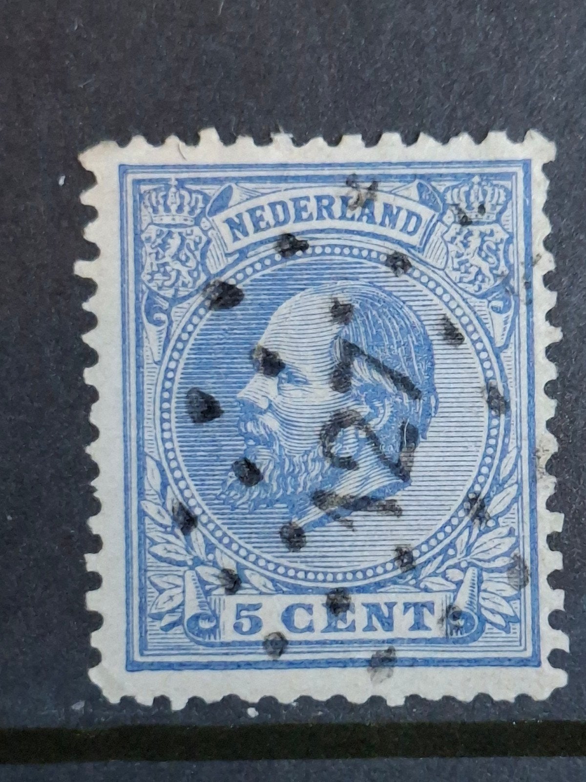 Puntstempel zegel nr 127 Wijk bij Duurstede nvph nr19, Ophalen of Verzenden