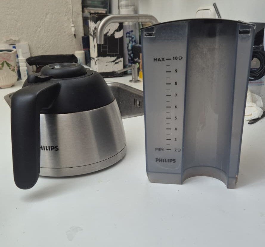 Thermoskan voor Philips Koffiezetapparaat HD 7692 +reservoir, Witgoed en Apparatuur, Koffiezetapparaten, Afneembaar waterreservoir