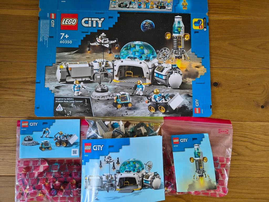 Lego 60350 maanbasis, Kinderen en Baby's, Speelgoed | Duplo en Lego, Lego, Ophalen of Verzenden, Zo goed als nieuw, Space