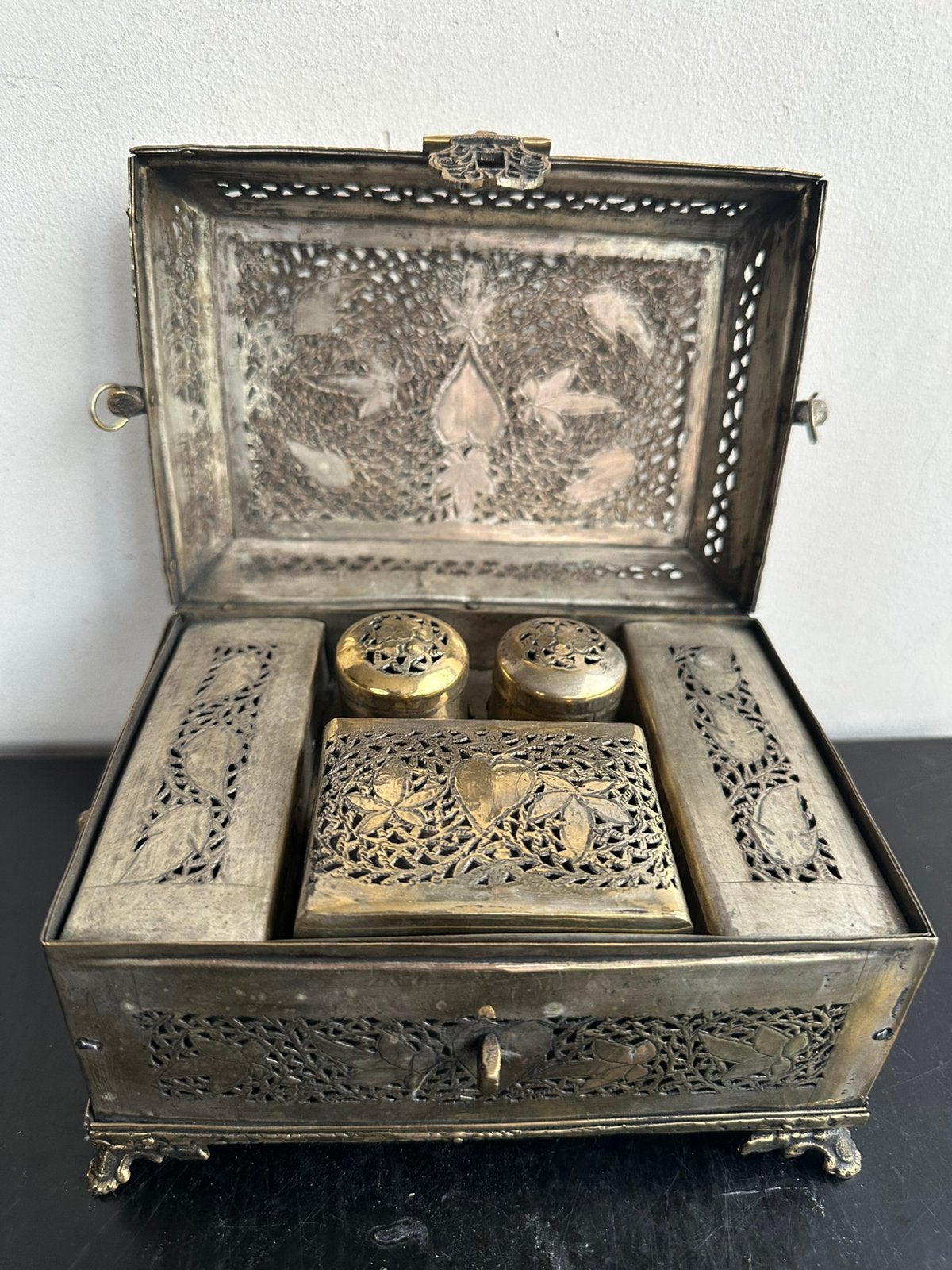 Oosterse oude Betelnootdoos Pan Box, Antiek en Kunst, Ophalen of Verzenden