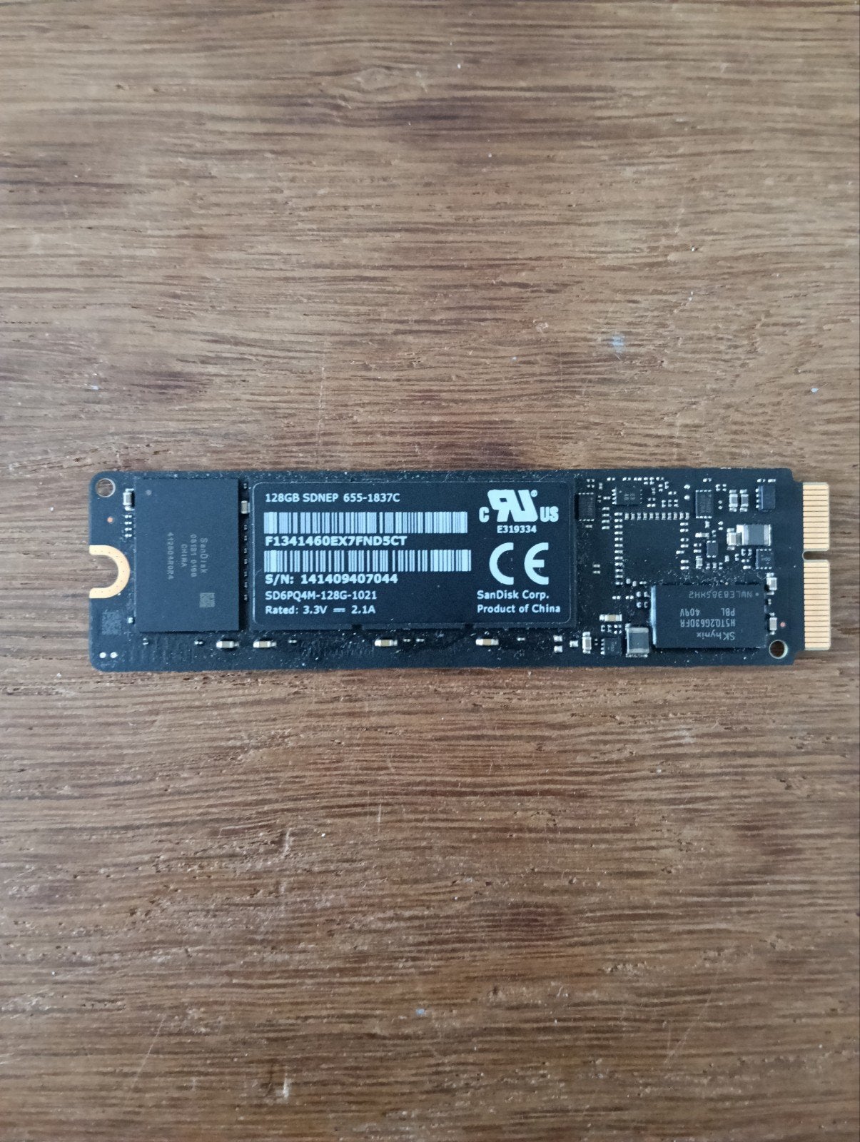SanDisk 128GB SSD voor MacBook Air/Pro, Gebruikt, SSD, Overige aansluitingen, Laptop