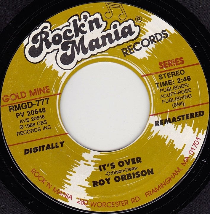 Roy Orbison - It's Over 7", Cd's en Dvd's, Vinyl Singles, Verzenden, Nieuw in verpakking, 7 inch, Pop