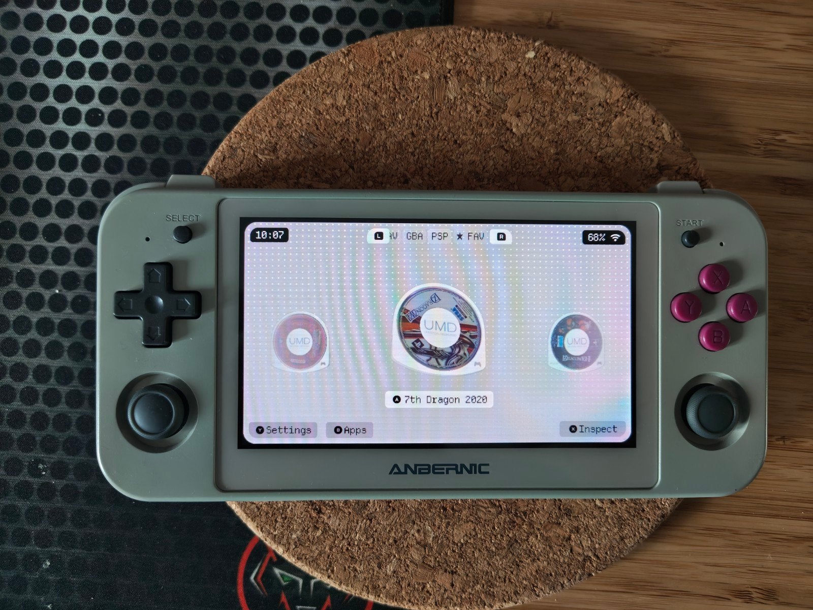 Anbernic RG505 Grijs - 128GB, Gamma OS Next Lite, PSP/GBA, Ophalen of Verzenden, Anbernic, Zo goed als nieuw
