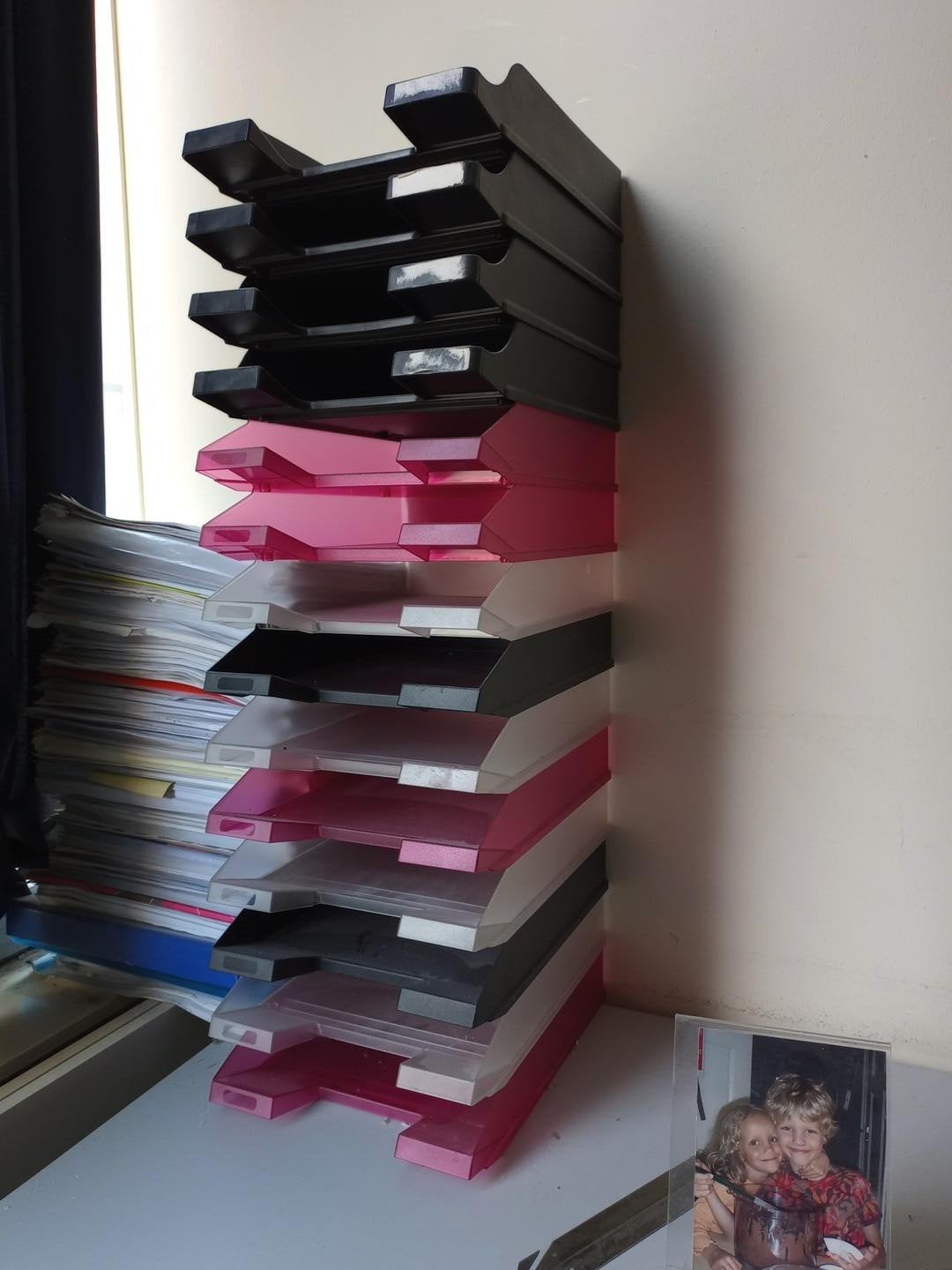 A4 documentenbakjes/brievenbakjes 23 stuks - Diverse kleuren, Diversen, Ophalen, Gebruikt